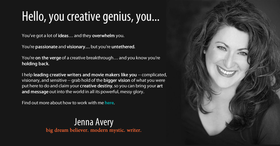 Writing coach Jenna Avery offers resources for serious & sensitive writers